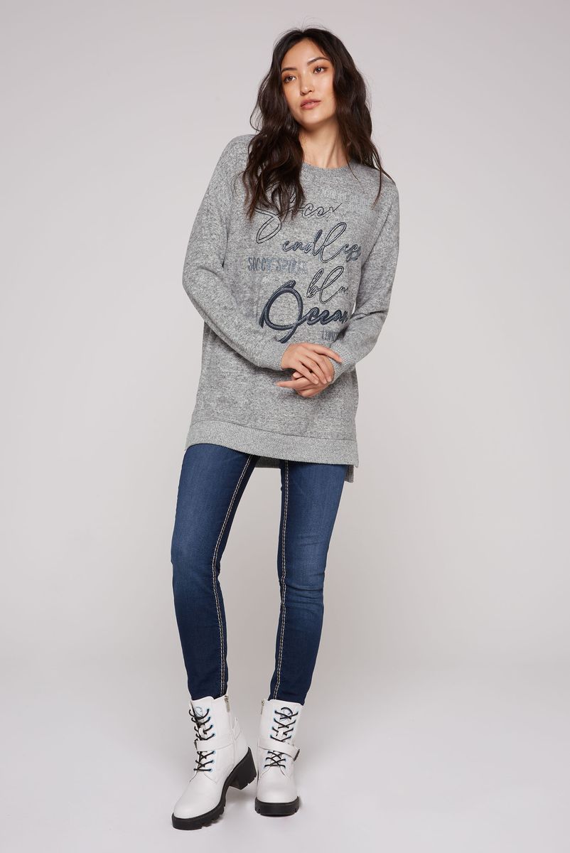 пуловер dark greymelange