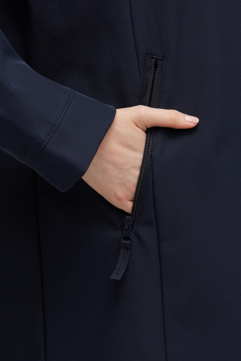 пальто softshell blue navy