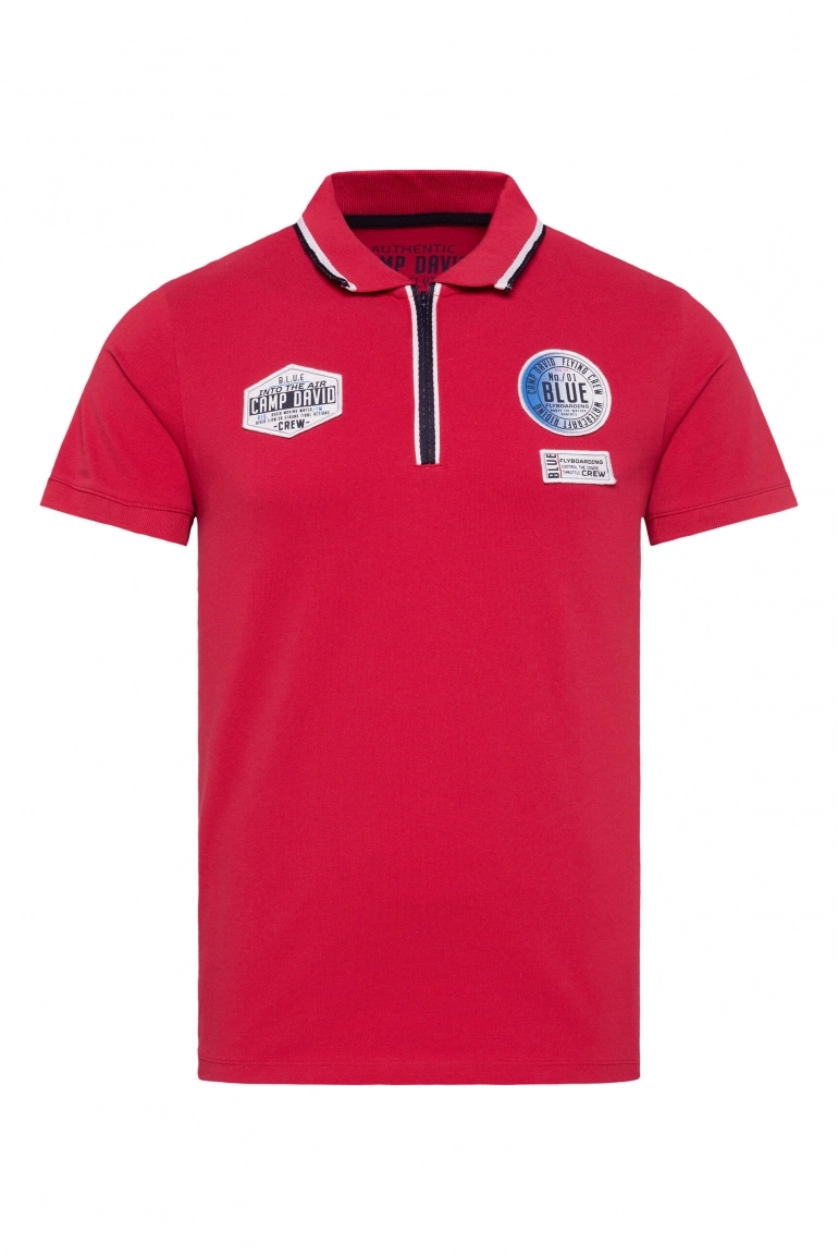 поло nautical red