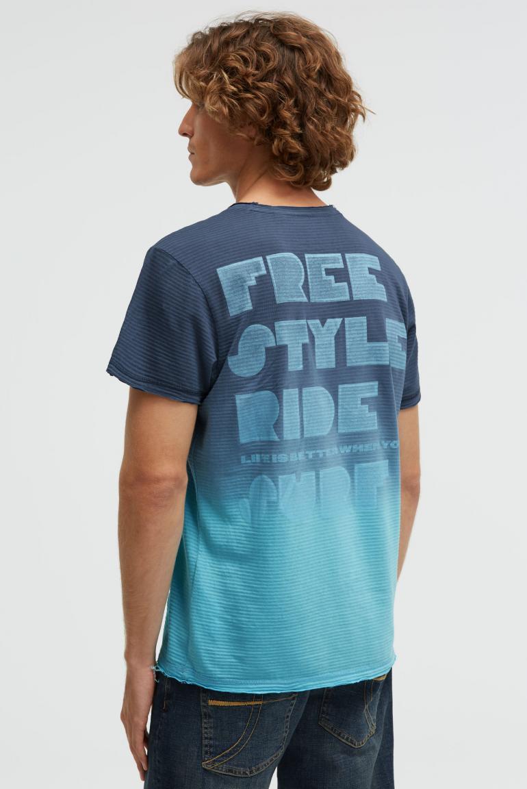 футболка dip dye aqua