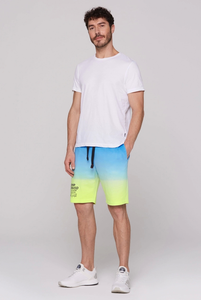 шорты трик. dip dye electric yellow