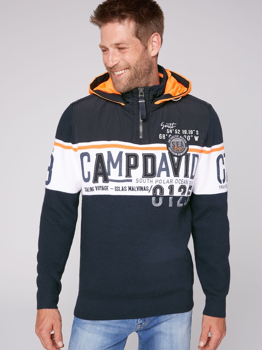 пуловер с капюшоном deep sea