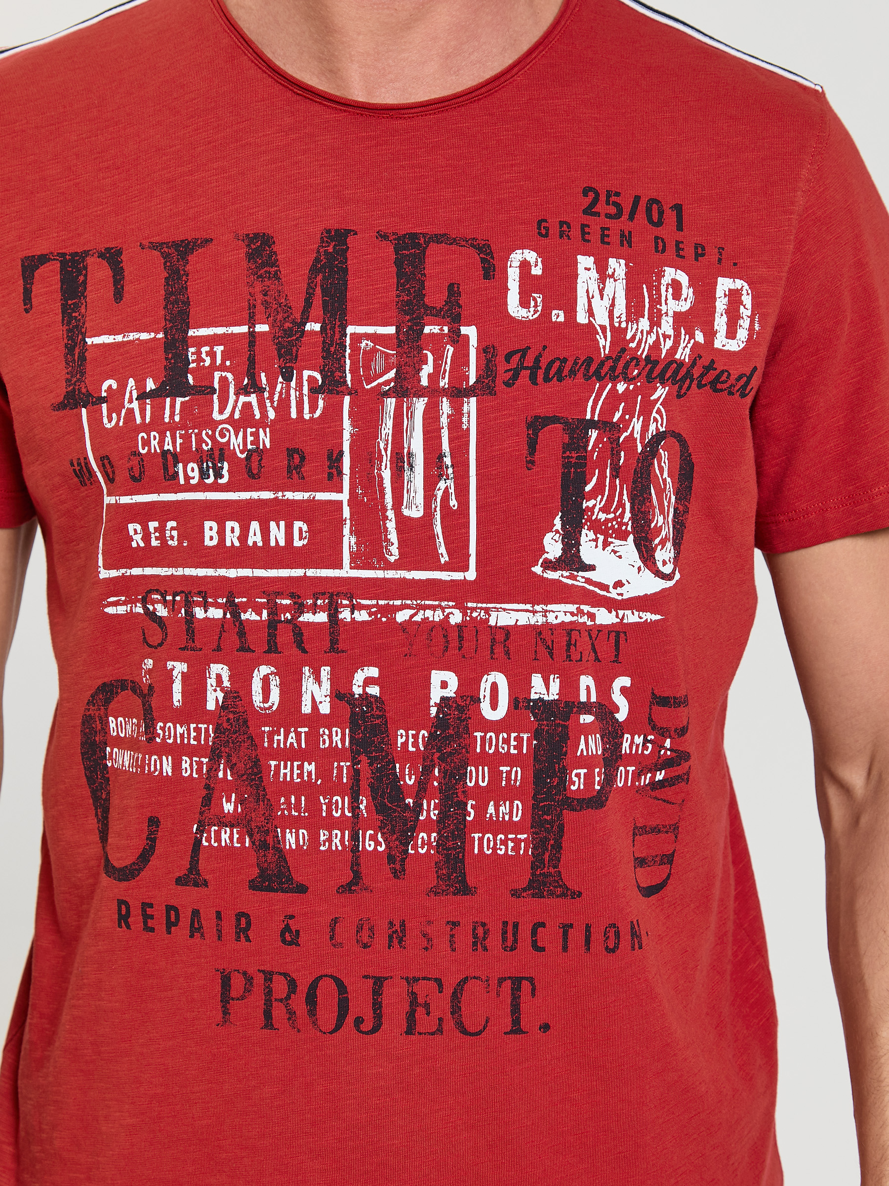 футболка vintage red