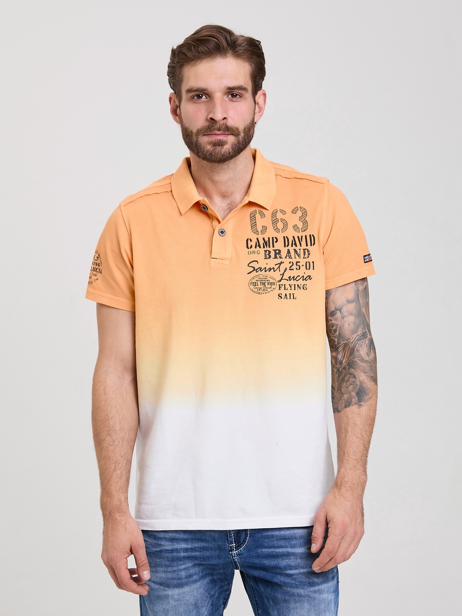 поло orange peel / opticwhite