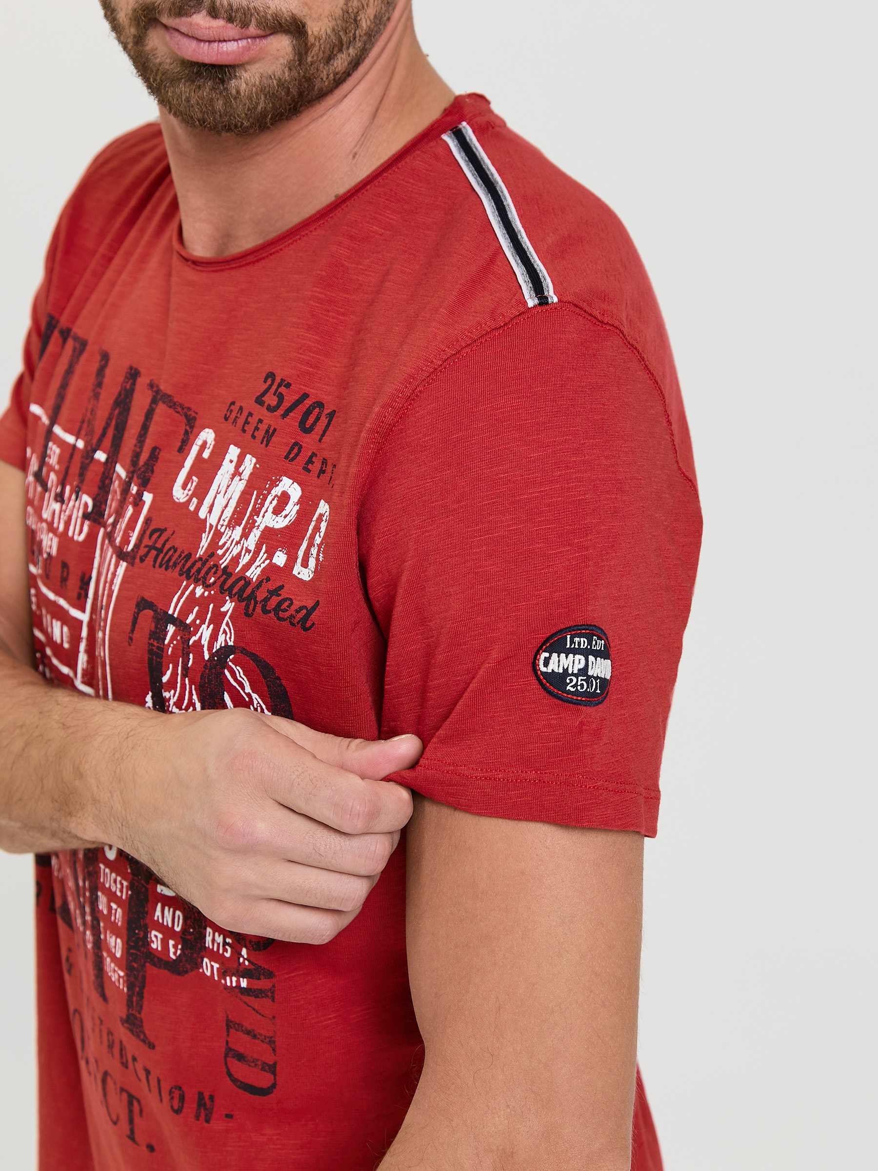 футболка vintage red