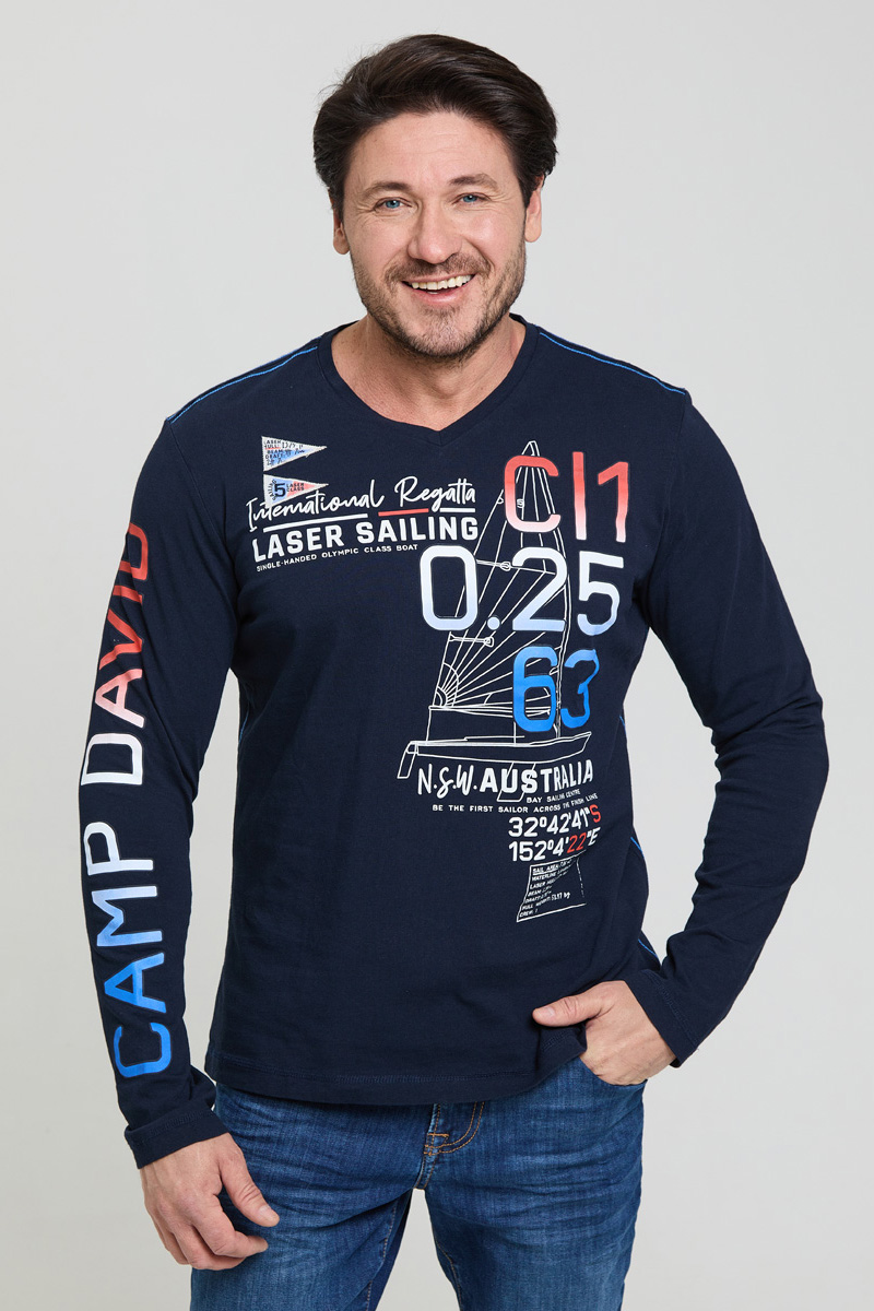 лонгслив blue navy