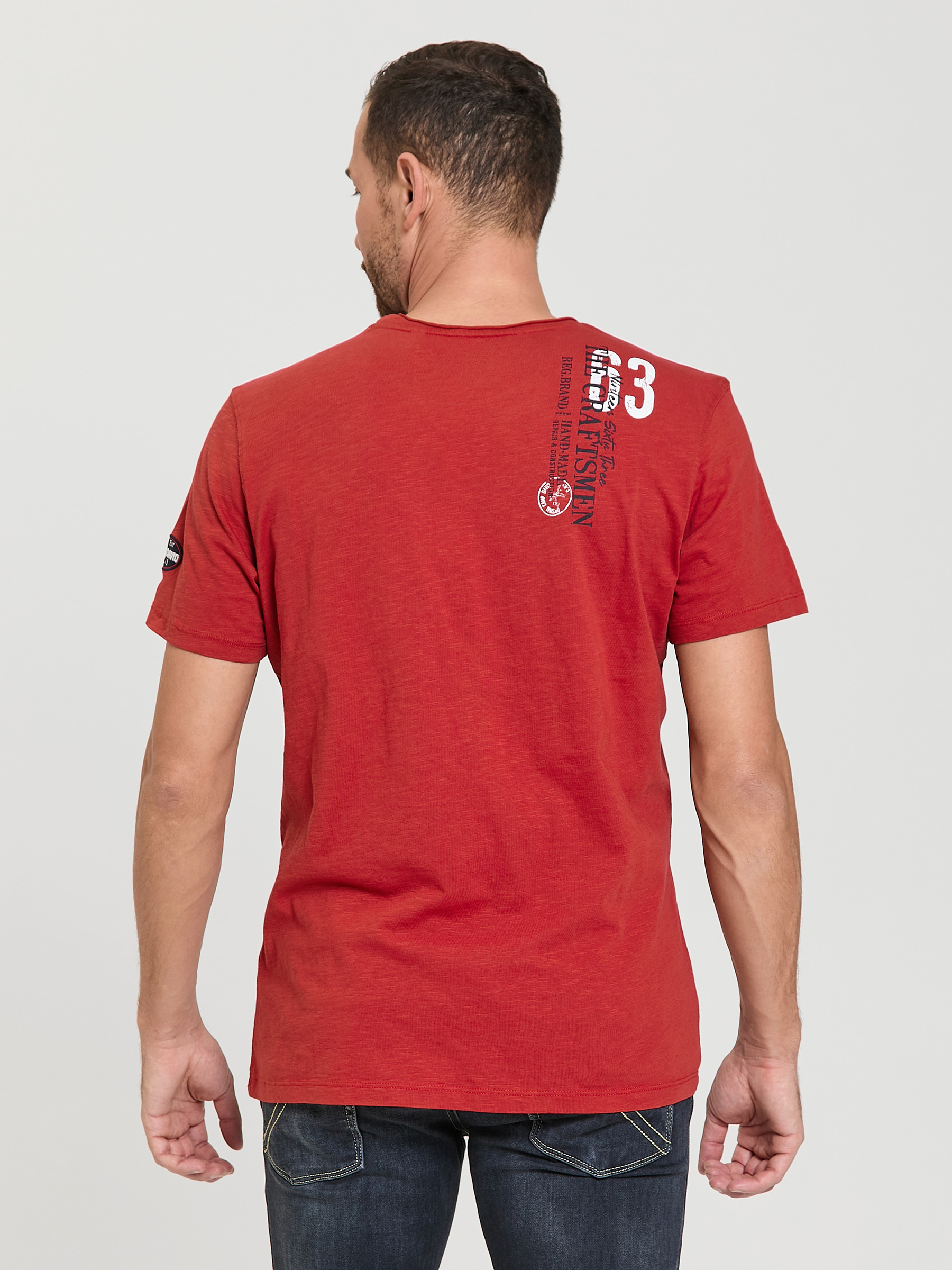 футболка vintage red