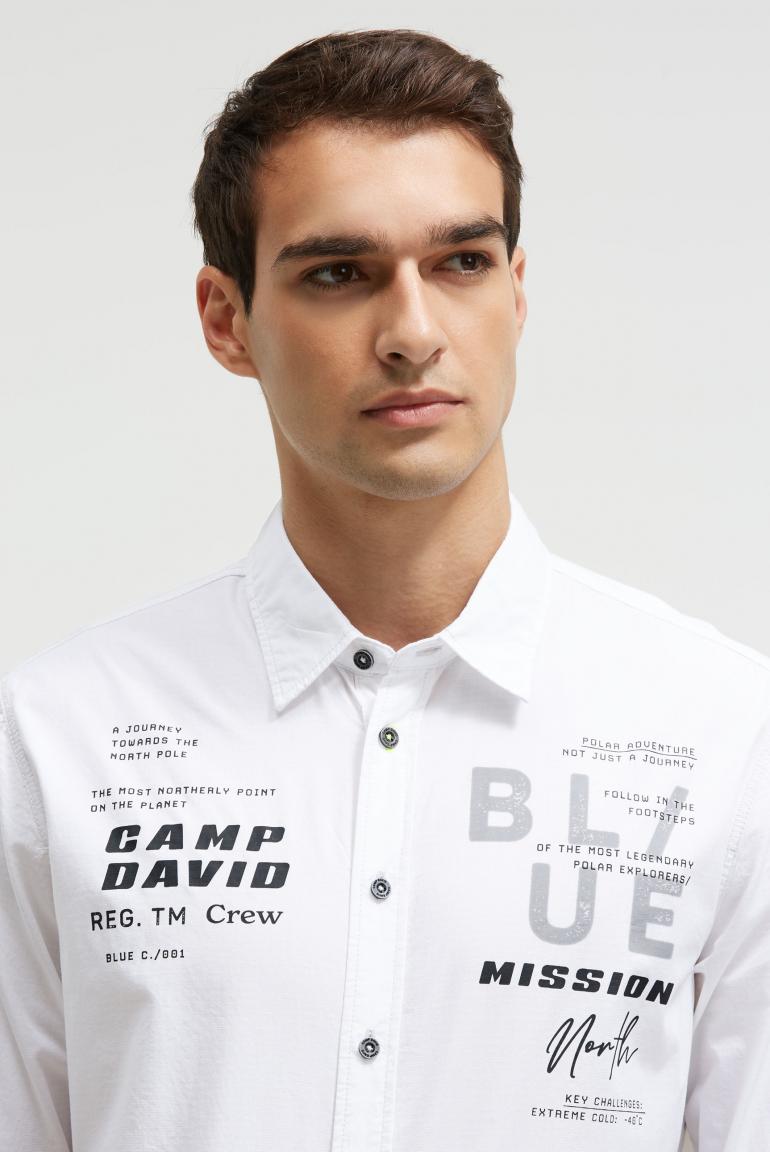 рубашка muscle fit opticwhite