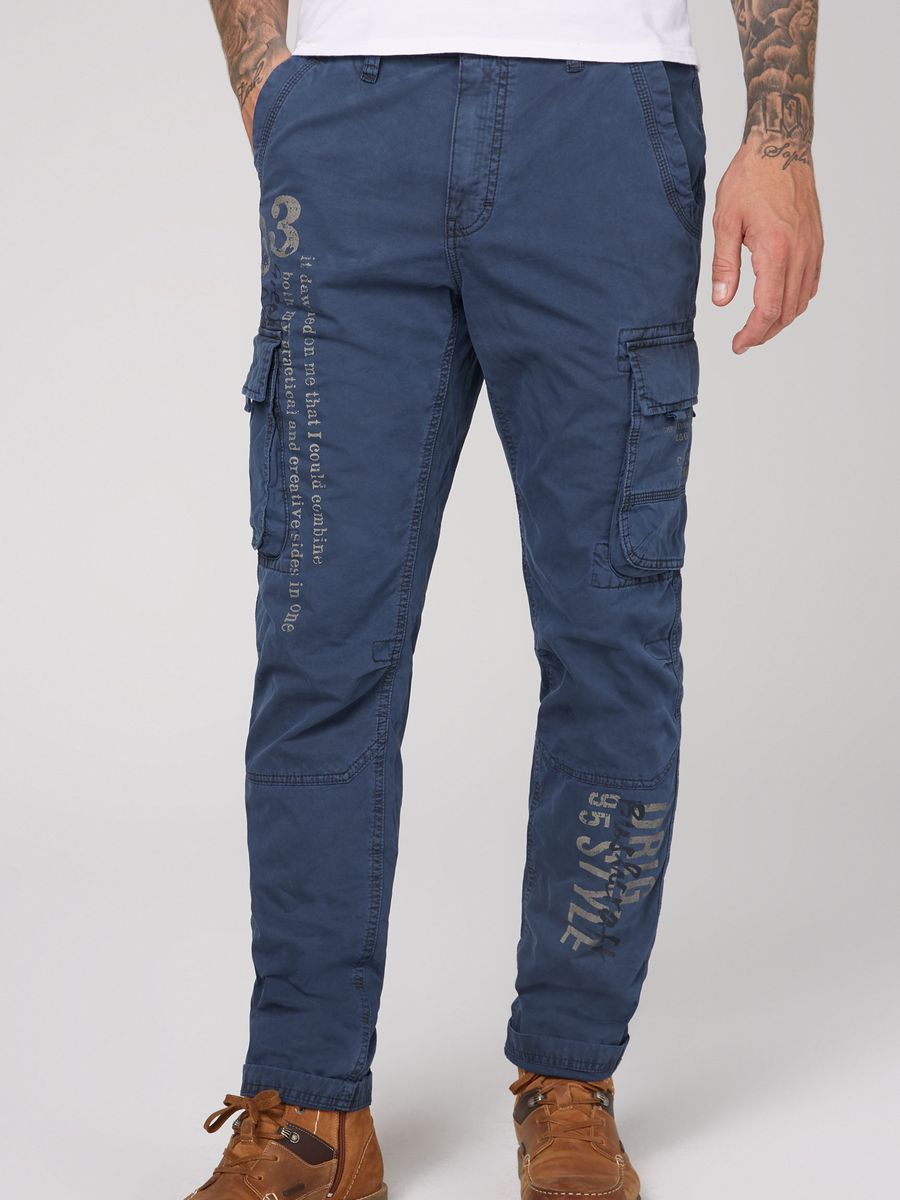 брюки карго blue grey