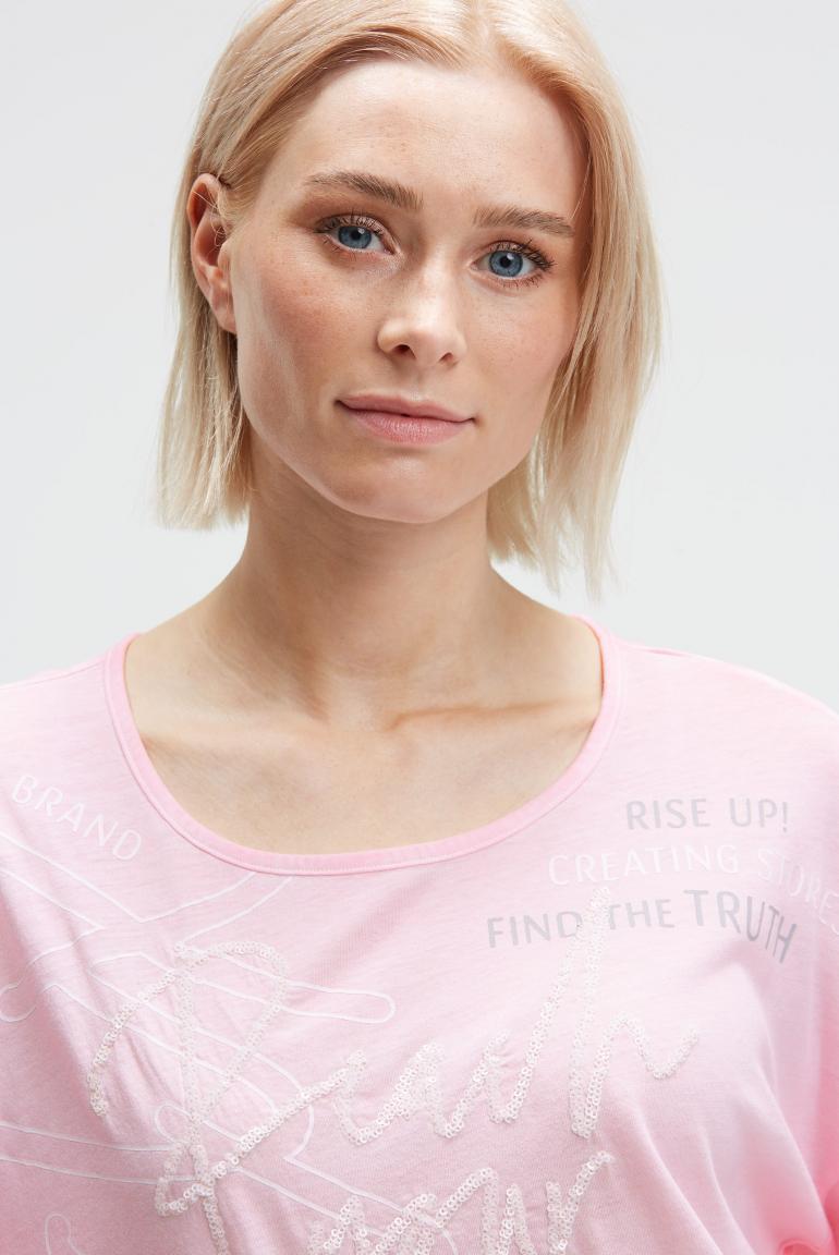 блуза oversize smooth rose