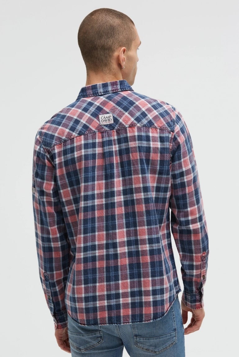рубашка brick red indigo