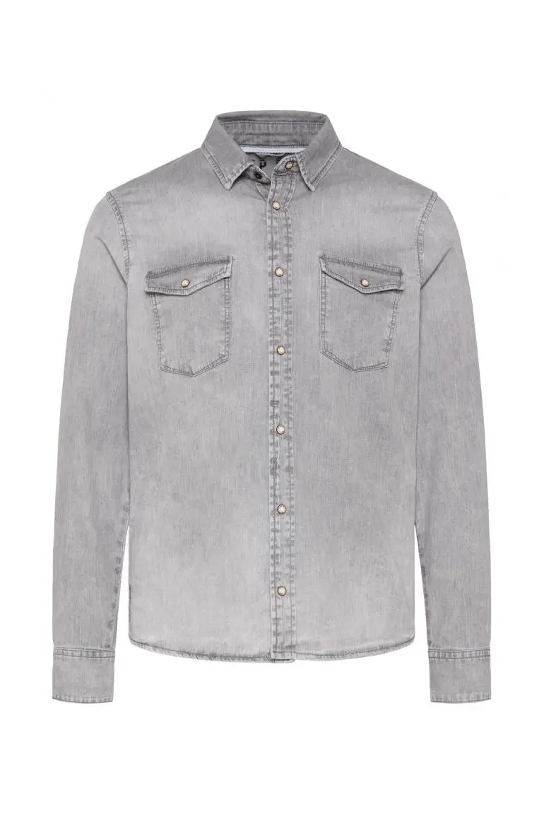 рубашка denim  light grey vintage