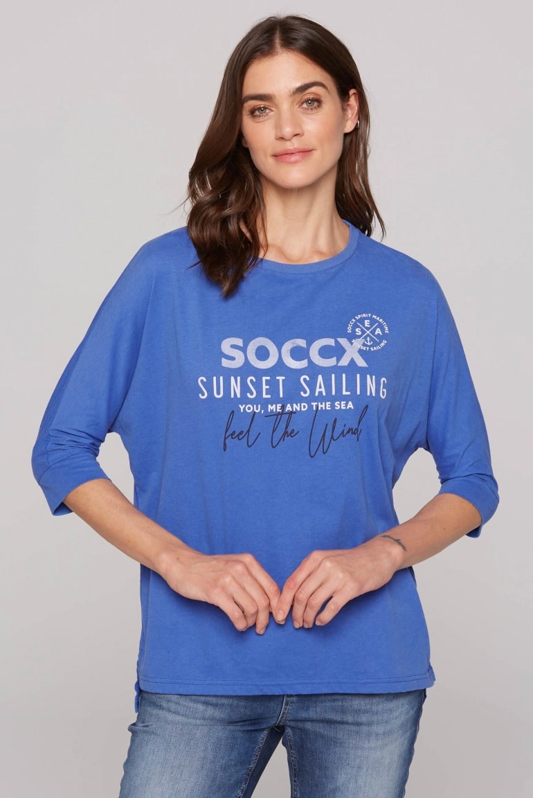 футболка oversize vividblue