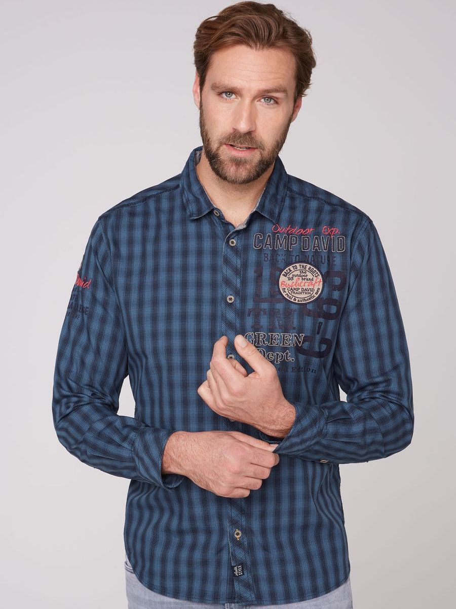 рубашка blue grey