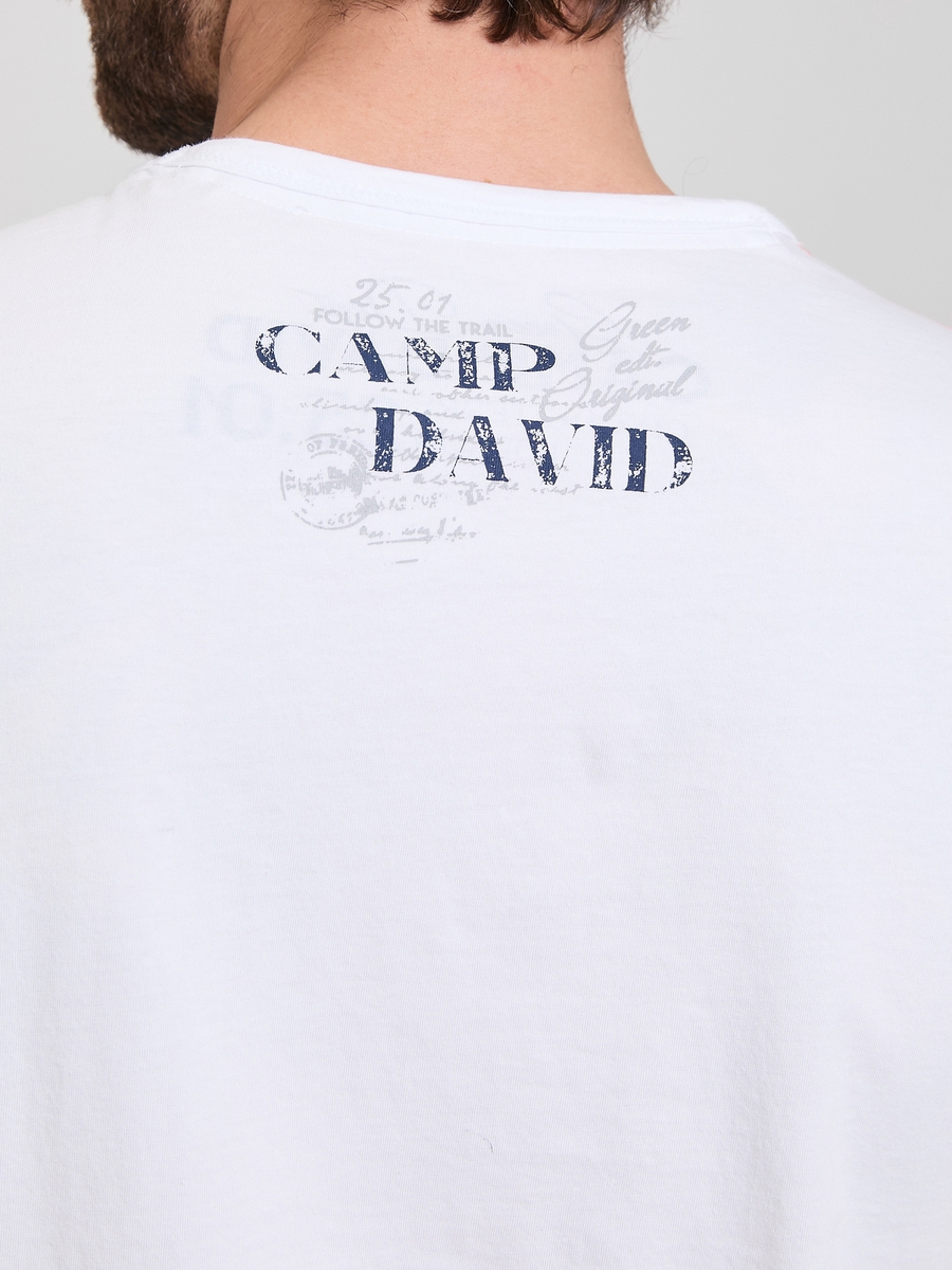 футболка dipdye opticwhite / peach red