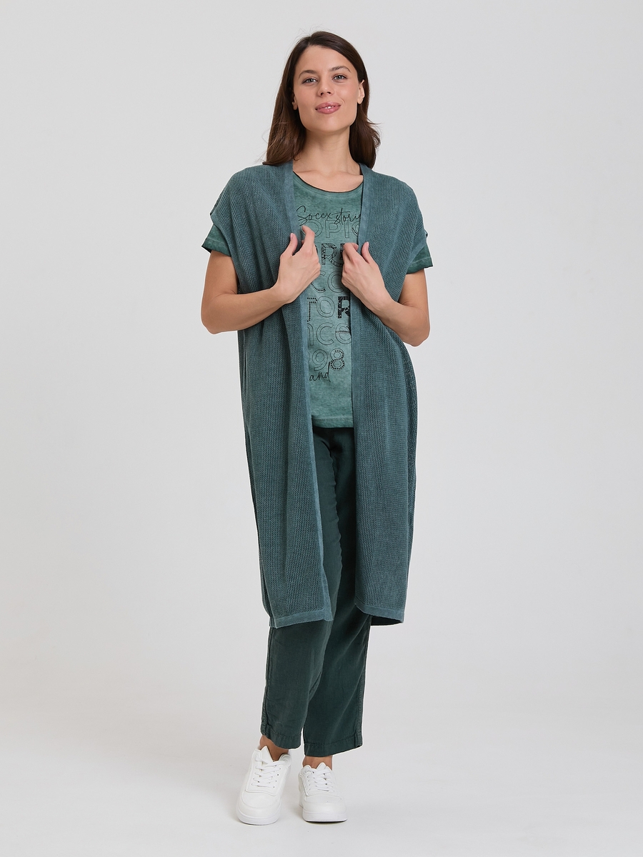 жилет трик. green leaf