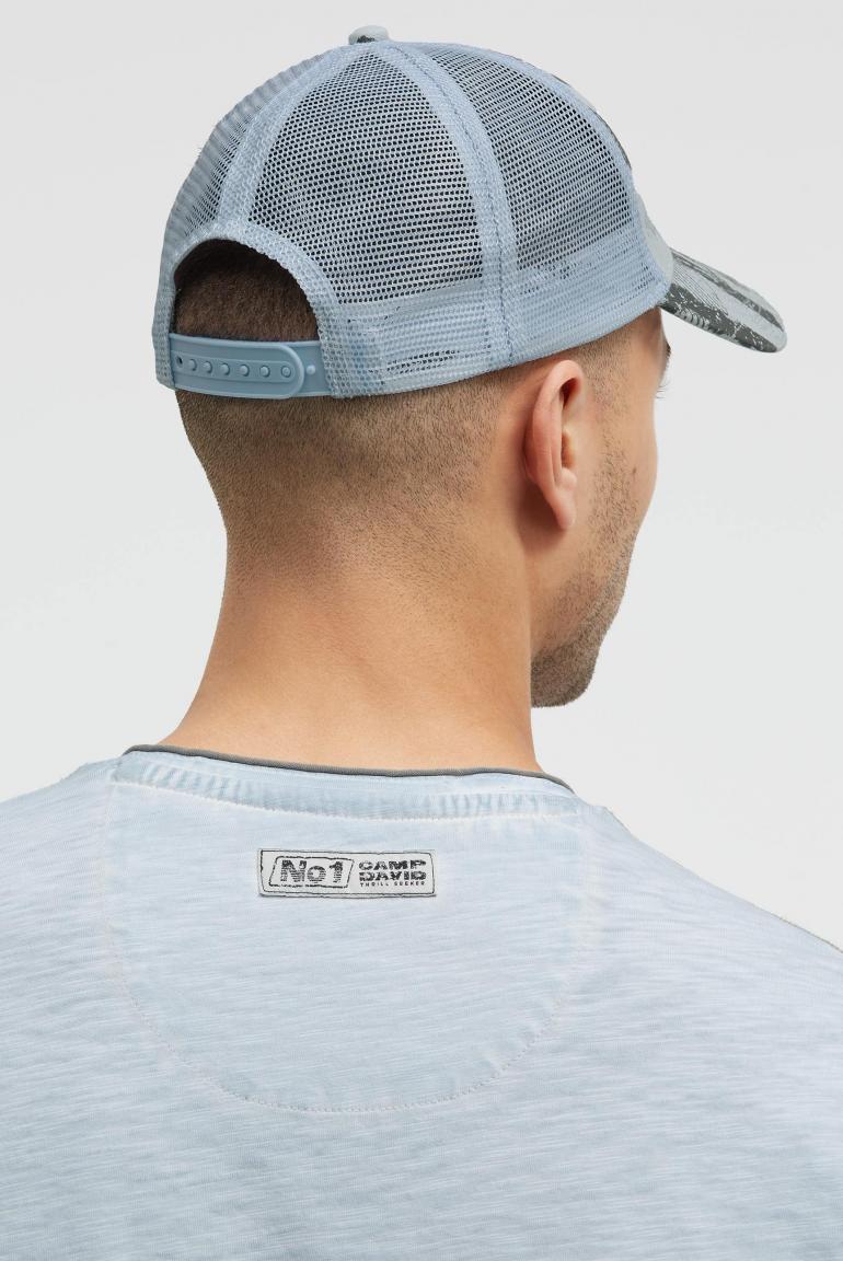 бейсболка silver blue