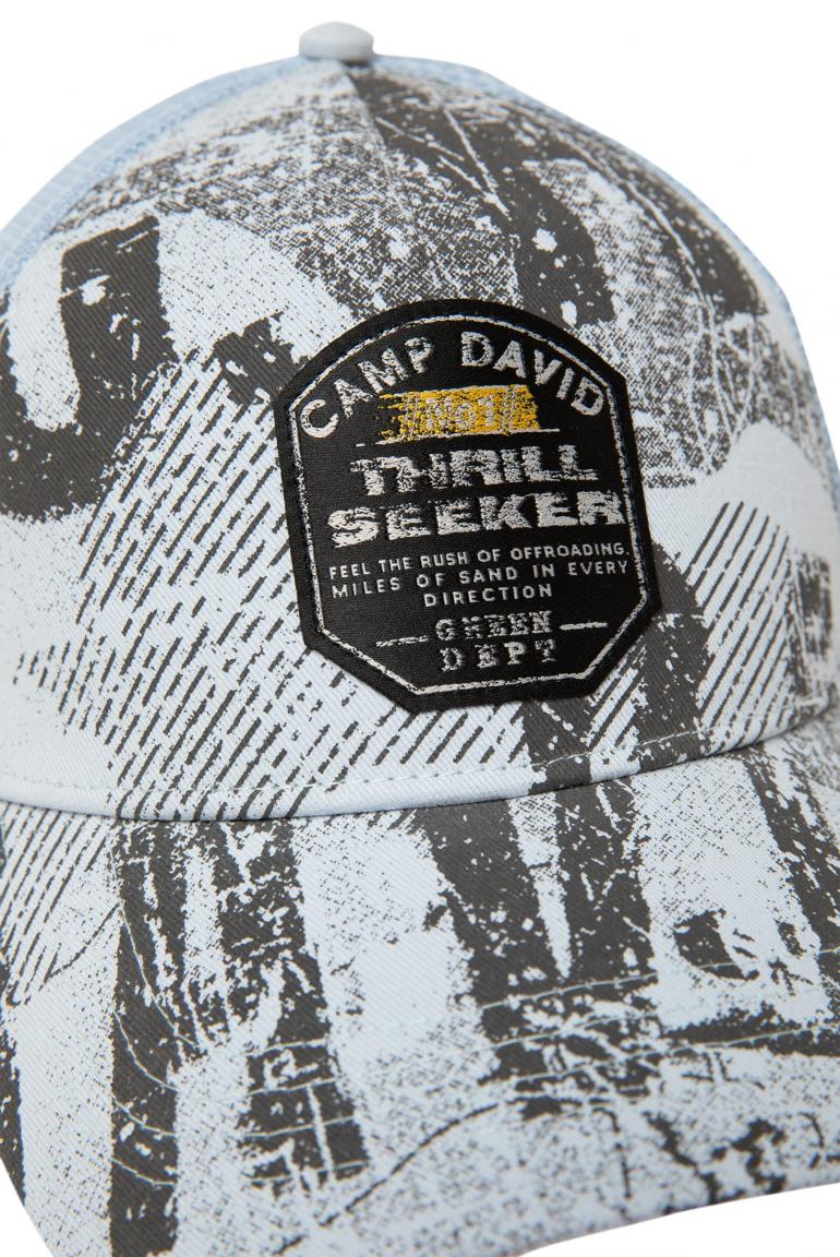 бейсболка silver blue