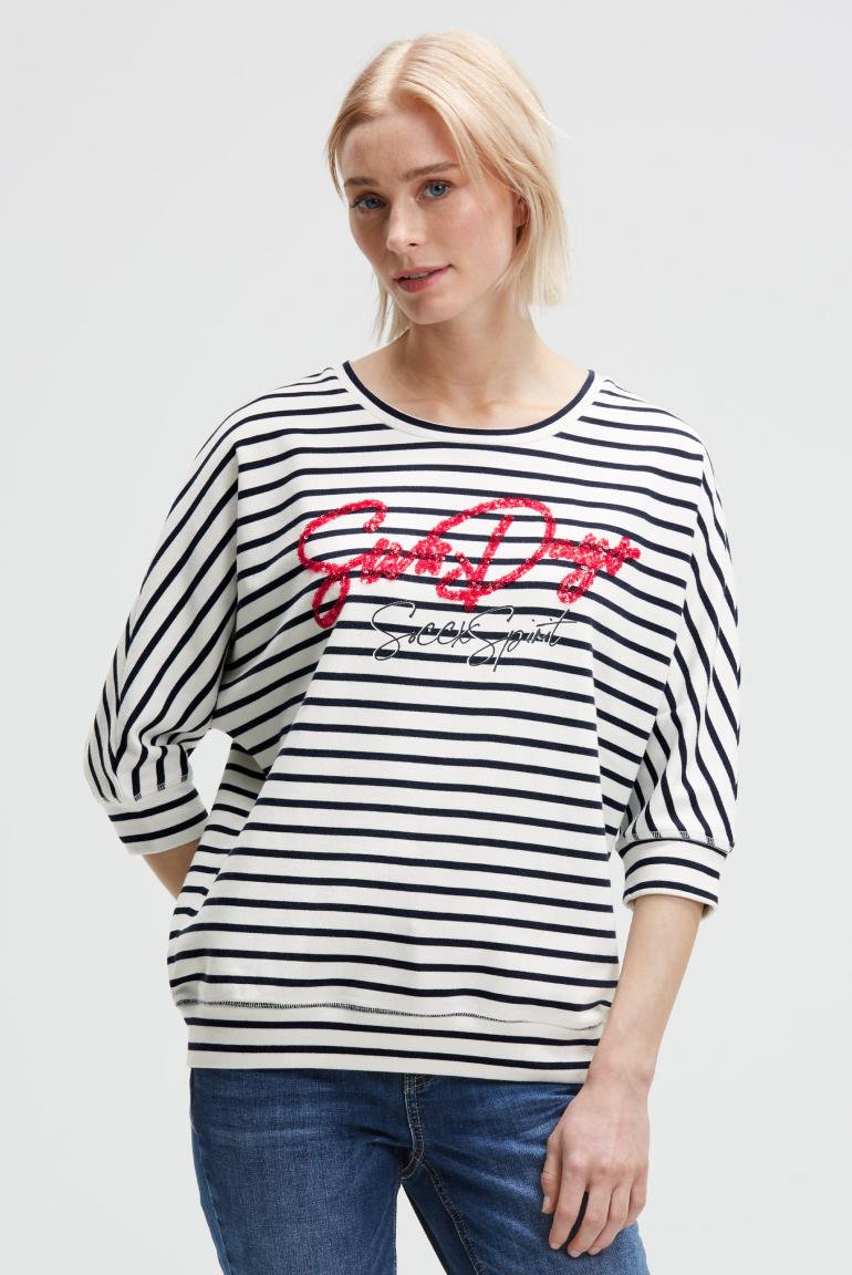толстовка ivory / blue navy