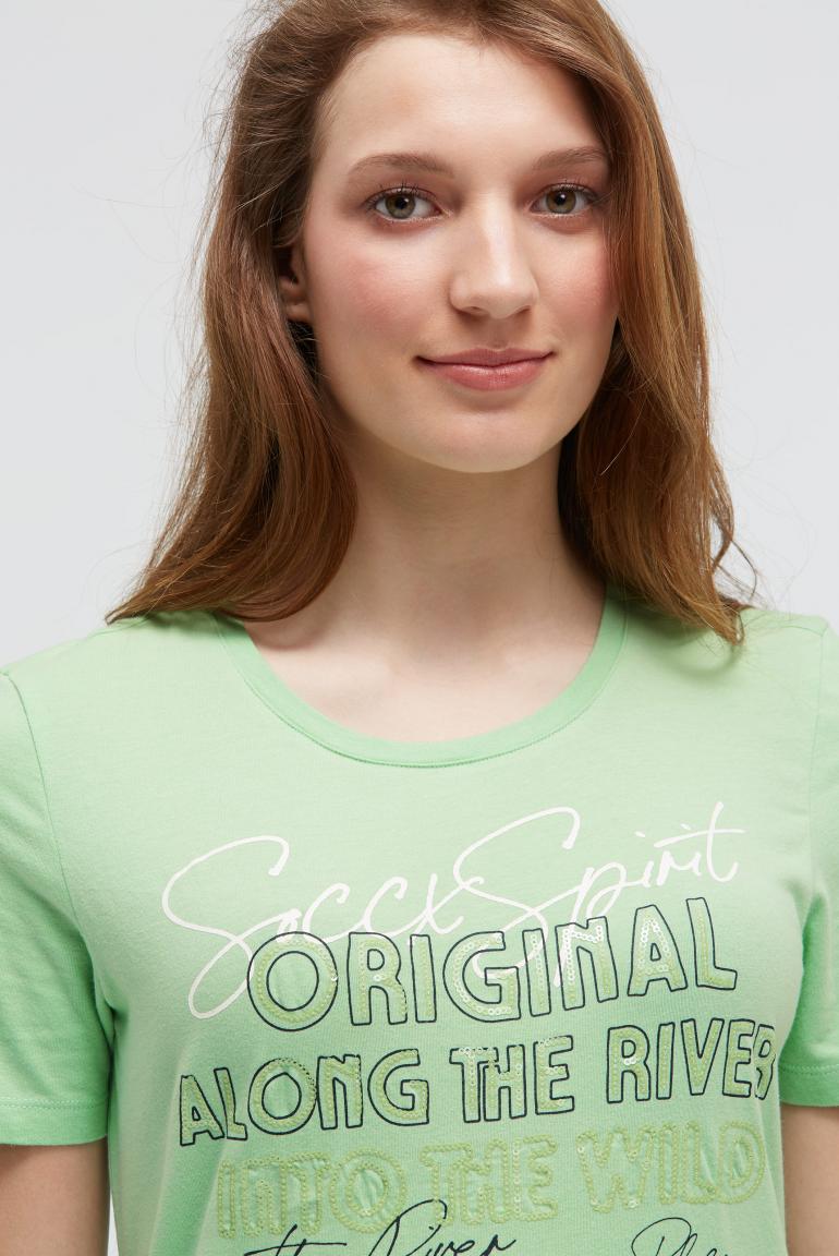 футболка milky green