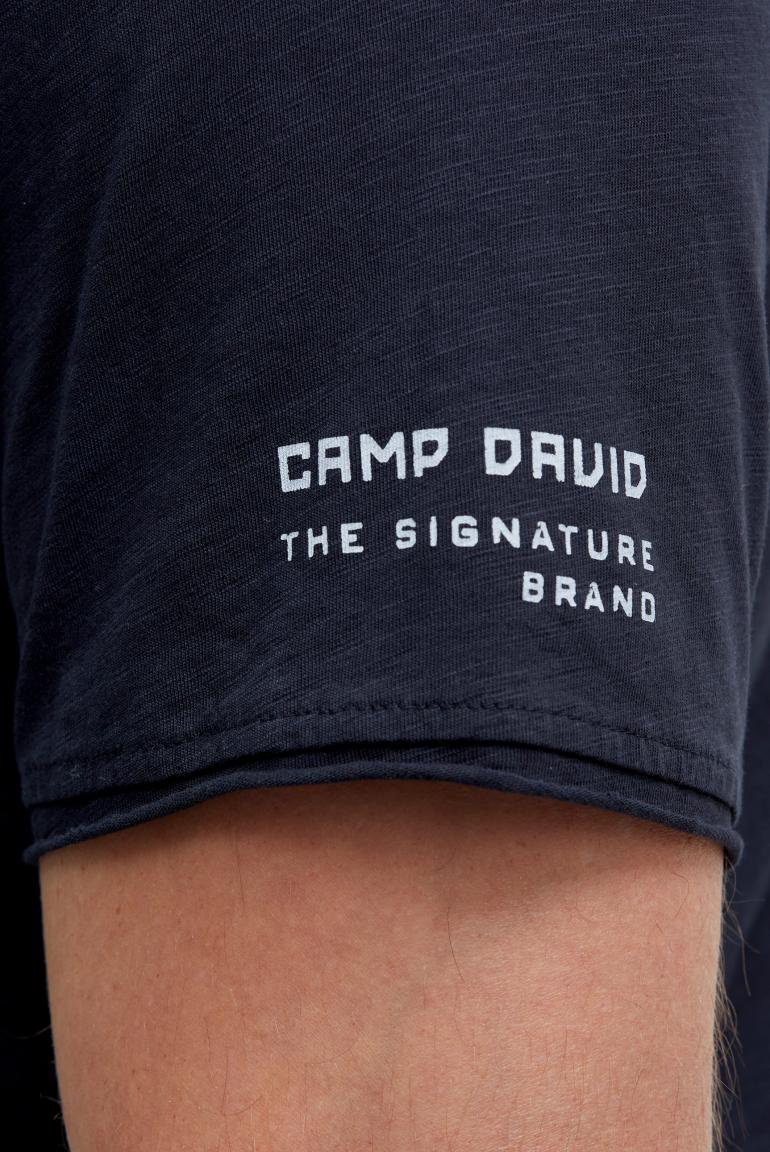 футболка v-neck blue navy