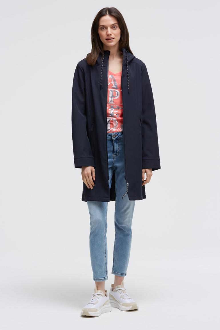 пальто softshell blue navy