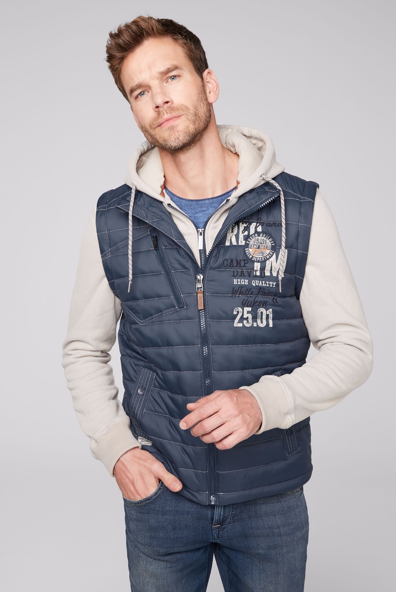 толстовка с жилетом 2в1 steel blue