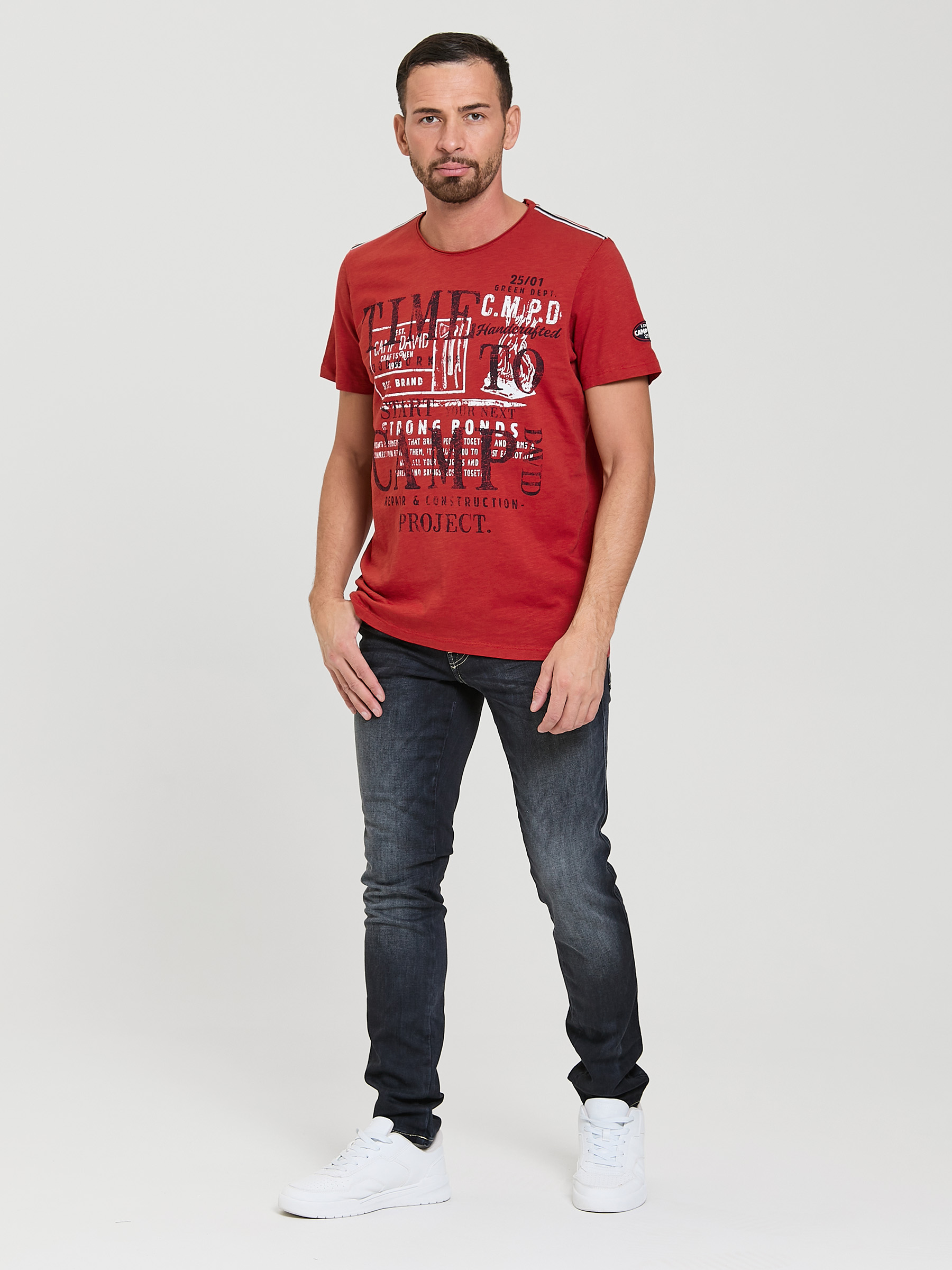 футболка vintage red