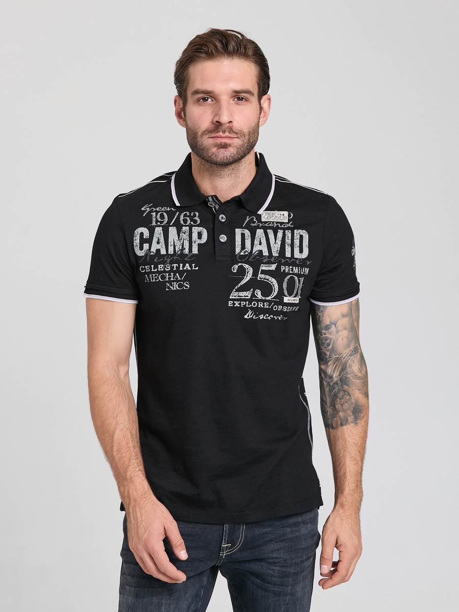 поло GOTS 100% black