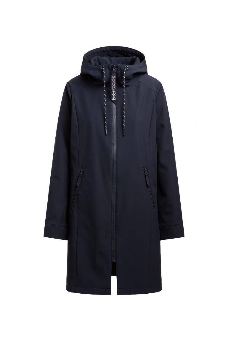 пальто softshell blue navy