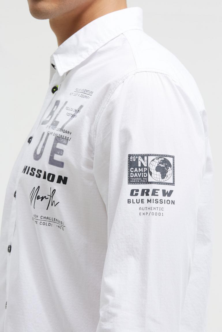 рубашка muscle fit opticwhite