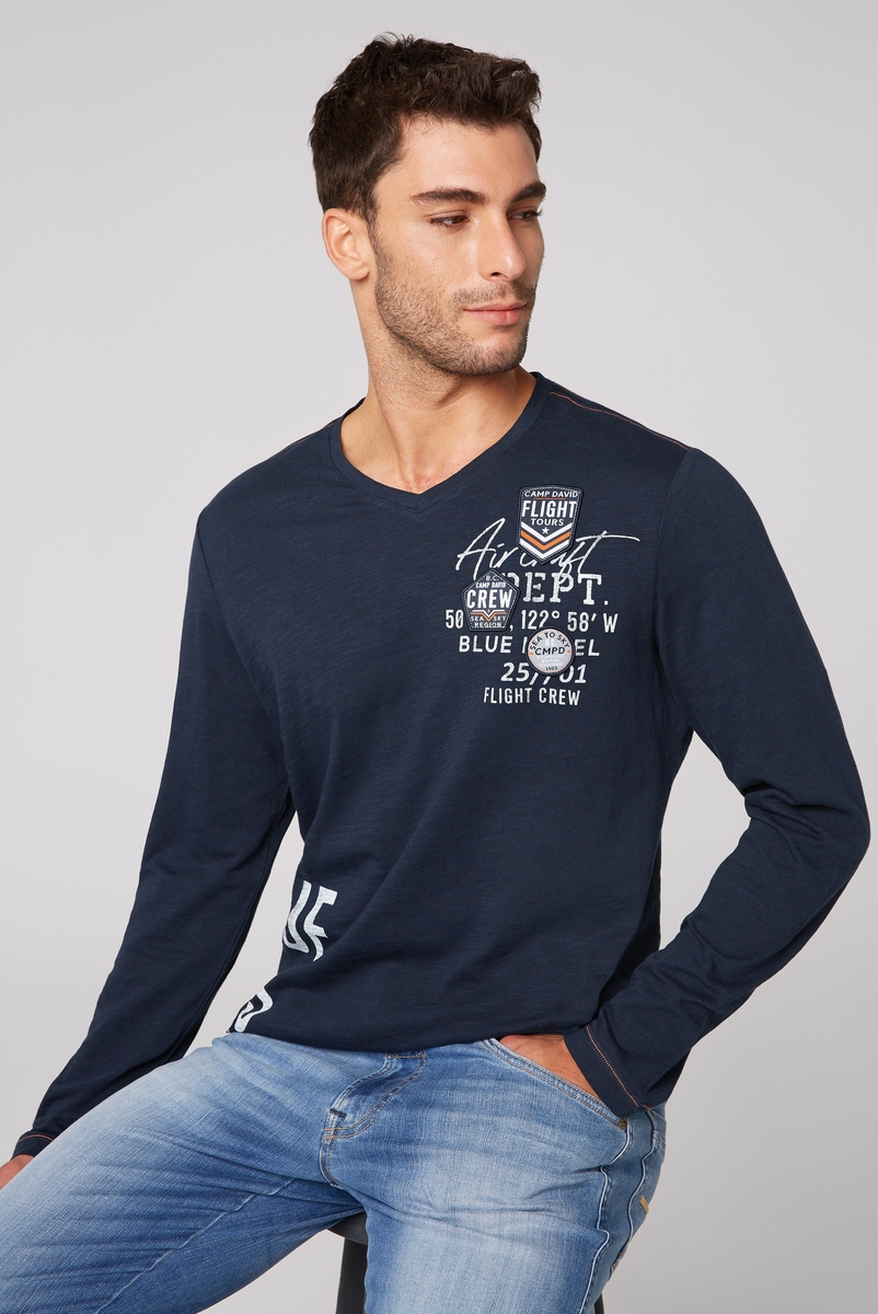 лонгслив blue navy