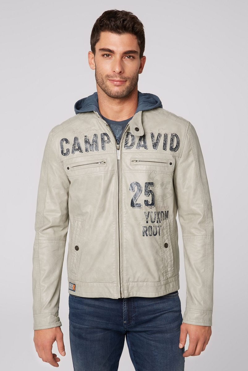 куртка иск. кожа smoggy white