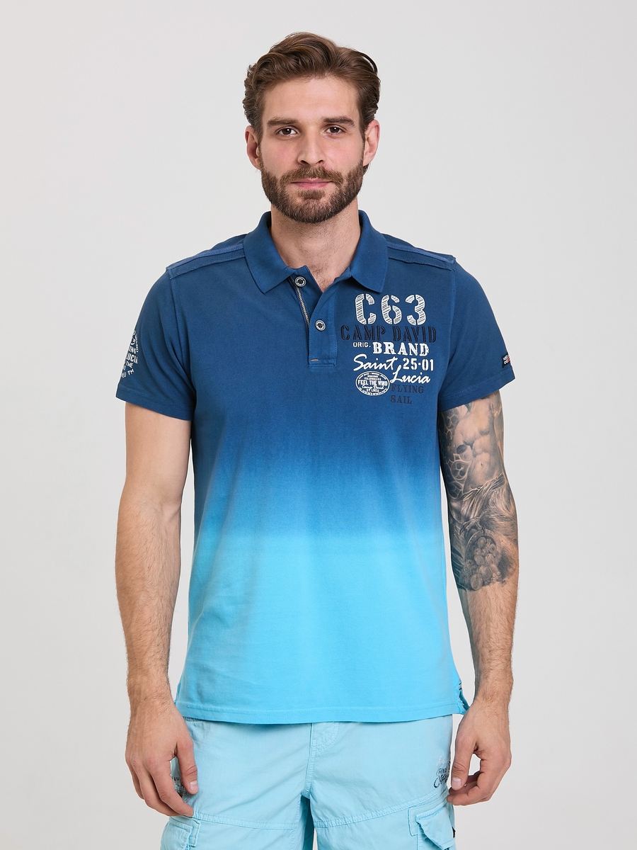 поло blue navy / summer aqua