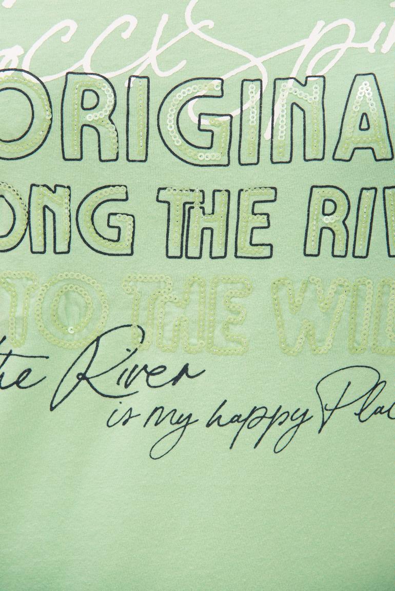 футболка milky green