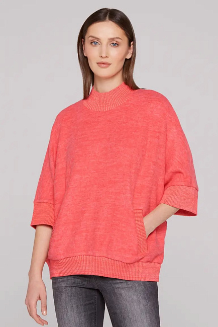 пуловер oversize juicy coral