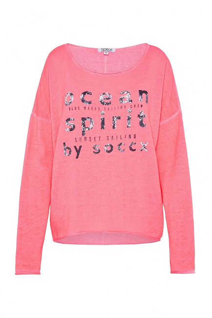 pullover oversize flashy red