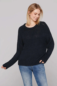 пуловер oversize blue navy