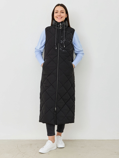 жилет удлиненный black