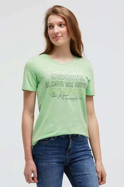 футболка milky green