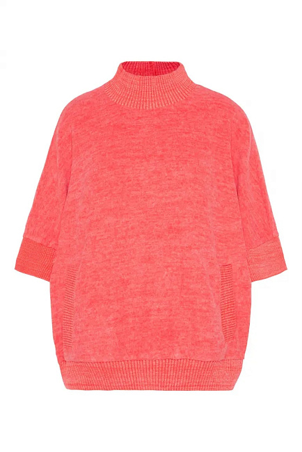 пуловер oversize juicy coral