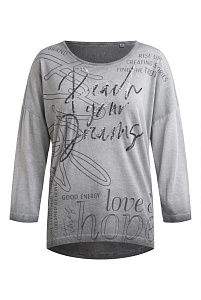блуза oversize lunar grey