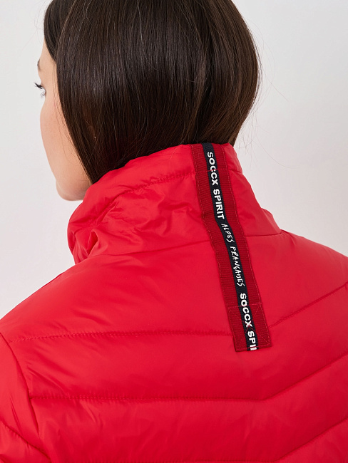 куртка clear red