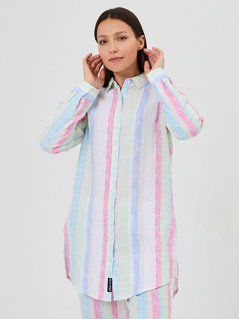 блуза удлиненная multi color