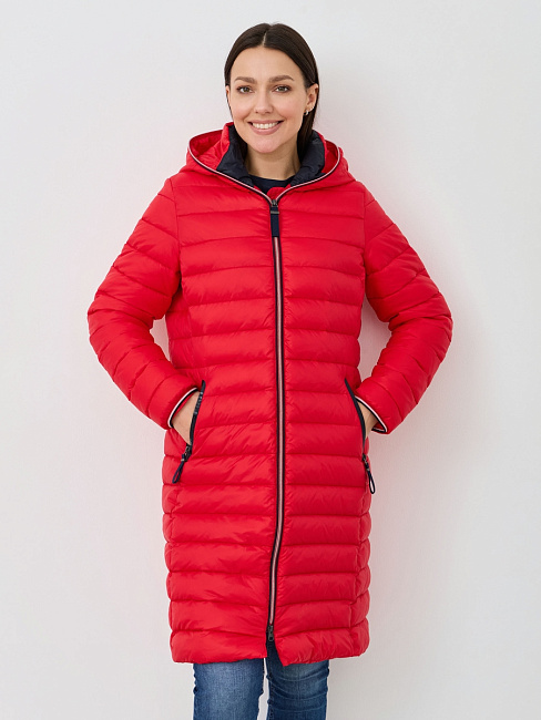 пальто clear red