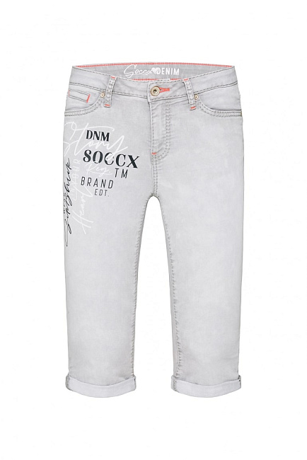 бермуды RO:MY  white grey print jogg