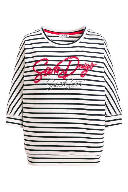 толстовка ivory / blue navy