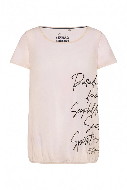 футболка milky beige