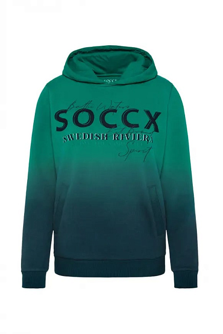 худи dip dye bottle green