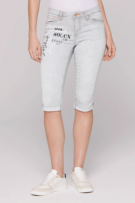 бермуды RO:MY  white grey print jogg